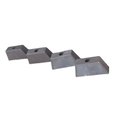 Ver imagem 3 de Pes de Sofa e Moveis 6 Cm Mais Parafuso Tipo Piramide Marrom Kit 12 Pes