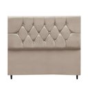 Ver imagem 4 de Cabeceira Solteiro Cama Box Estofada 90 cm Suede Bela Bege