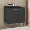 Ver imagem 2 de Balcão de Cozinha para Cooktop 80cm Pérola Z34 Preto - Mpozenato