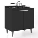 Ver imagem 1 de Balcão de Cozinha para Cooktop 80cm Pérola Z34 Preto - Mpozenato