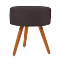 Ver imagem 3 de Kit de Poltronas Talita C/ Puff - Suede Marrom - Poltronas Decorativas
