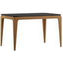 Ver imagem 1 de Mesa de Jantar Aurea 120x80 cm com Vidro Cinamomo Preto - New Ceval