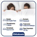 Ver imagem 4 de Cama Box Casal Suede + Colchão Ortobom Iso Dupla Face 60x138x188 Cinza