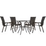 Conjunto 4 cadeiras Bela e Mesa Alta, para área, varanda, edícula, sacada, área Gourmet, fibra sinté - 1
