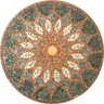 Piso Mosaico Mandala Vitral Árabe R0262 - 90 cm - 4