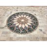 Piso Mosaico Mandala Vitral Árabe R0262 - 90 cm - 2