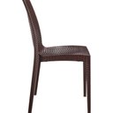 Ver imagem 7 de Kit com 4 Cadeiras e 1 Mesa Ibiza em Polipropileno com Tramas e Proteção UV Marrom