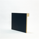 Ver imagem 4 de Rodapé de Sobrepor Preto Liso 12cm 7,36m MDF
