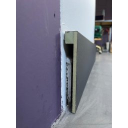 Rodapé de Sobrepor (pacote com 4un) 12cm preto liso | Santa Rita Reveste - 2