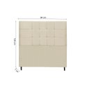Ver imagem 2 de Cabeceira New Barcelona Estofada com Botão de Tecido para Cama Box Solteiro 94cm New Foam - Jbe Móve