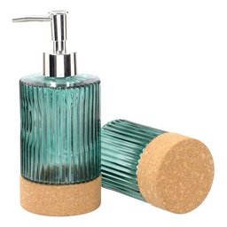 Kit Lavabo Porta Sabonete Líquido Vidro Banheiro Escova 029 - 4
