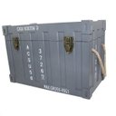 Ver imagem 2 de BAÚ CONTAINER CORDA CINZA PQ 42x22x28 cm