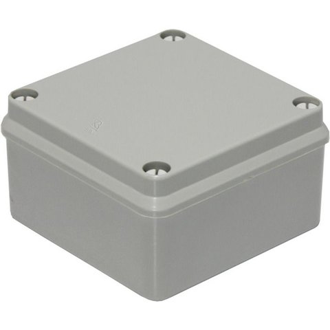 Caixa Passagem Sobrepor PVC B111 102x102x55 Cinza