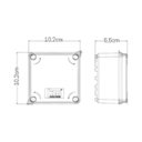 Ver imagem 4 de Caixa Passagem Sobrepor PVC B111 102x102x55 Cinza