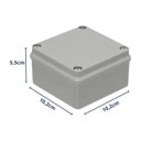 Ver imagem 2 de Caixa Passagem Sobrepor PVC B111 102x102x55 Cinza