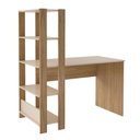 Ver imagem 3 de Conjunto Home Office Match c/ Escrivaninha e Estante Off White/Carvalho Artely
