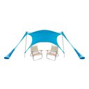 Ver imagem 1 de Tenda Gazebo Cobertura Sombra Para Praia Camping ou Áreas Externas Grande Tecido Azul Saro