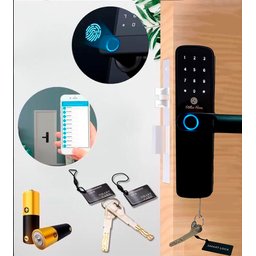 Fechadura Eletrônica Digital Biometria Senha Appwifi Cartão - 2