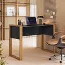 Ver imagem 1 de Mesa Escrivaninha Computador Office Freijo Toq/preto Fosco - Qmovi