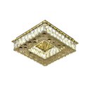 Ver imagem 4 de Lustre Plafon 24w Quadrado 35x35 Cristal Led Sobrepor 3000k Bivolt
