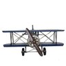 AVIÃO 36CM MINIATURA METAL VINTAGE RETRO DECORATIVA - Azul - 2