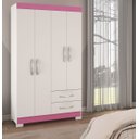Ver imagem 2 de Guarda-Roupa 4 Portas NT 5005 Rosa - Notável