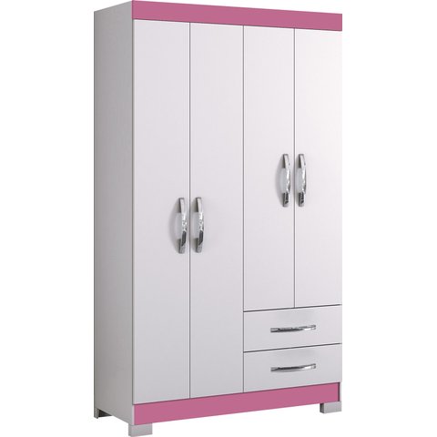Guarda-Roupa 4 Portas NT 5005 Rosa - Notável