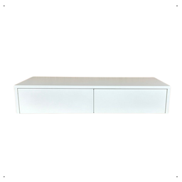Mesa de Cabeceira Penteadeira 2 Gavetas Moderna Organizadora Compacta Suspensa 80x15x40cm - 1