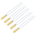 Ver imagem 1 de Kit 5 Espeto Duplo Slim Fino para Churrasqueira Churrasco