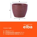 Ver imagem 4 de Kit 3 Vasos Redondo Elba Café 27 Terrano