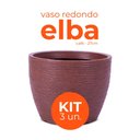 Ver imagem 3 de Kit 3 Vasos Redondo Elba Café 27 Terrano