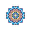 Ver imagem 2 de Adesivo de Parede New Mandala 10 Arte Destaque 0,75 X 0,75 Metros