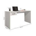 Ver imagem 5 de Mesa para Computador Escritório Home Office com Gaveta:branco