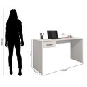 Ver imagem 3 de Mesa para Computador Escritório Home Office com Gaveta:branco