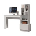Ver imagem 4 de Escrivaninha Office com Estante Biblioteca Lion Branco Fosco - Mabe Magazine