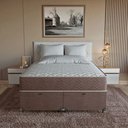 Ver imagem 4 de Cama Box Baú Queen + Colchão Prime Espuma D45 Marrom Suede Marrom/marrom