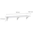 Ver imagem 2 de Prateleira Multiuso com Suporte 60cmx30cm Astra