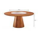 Ver imagem 2 de Mesa de Jantar Allure Cinamomo com Vidro 150cm Fabrispuma 150x150