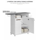 Ver mais imagens de Tábua de Passar com Armário 2 Portas e Cabideiro Externo Floripa Espresso Móveis