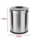 Ver imagem 2 de Cesto De Lixo Em Inox 13 Litros Com Tampa Vai E Vem Home