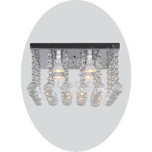 Lustre de Cristal Acrilico 30x30cm Sala Quarto Vai Montado
