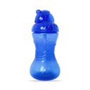 Ver imagem 1 de Copo com Canudo Silicone Nûby Azul 300ml | Antivazamento | Tampa Retrátil | 12m+