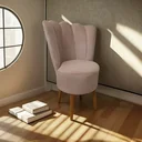 Ver imagem 2 de Cadeira Poltrona Decorativa Pétala Veludo Luxo Premium Pés Retrô Palito Sala e Quarto Rosê