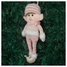 Boneco Pendente Natal Duende Papai Noel Rosa 33cm - 4