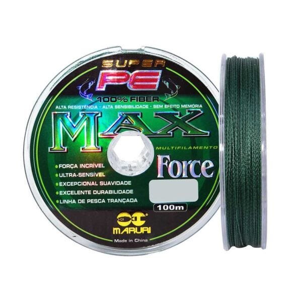 Linha Multifilamento 4 fios MAX FORCE 500m - 0,18mm 21lbs - 2
