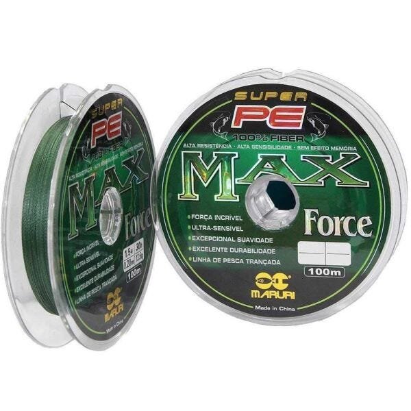 Linha Multifilamento 4 fios MAX FORCE 500m - 0,18mm 21lbs - 4