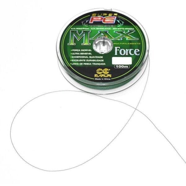 Linha Multifilamento 4 fios MAX FORCE 500m - 0,18mm 21lbs - 3