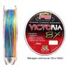 Linha Multifilamento Victoria 8X Multicolor 300m - 0.34MM 44LBS - 3