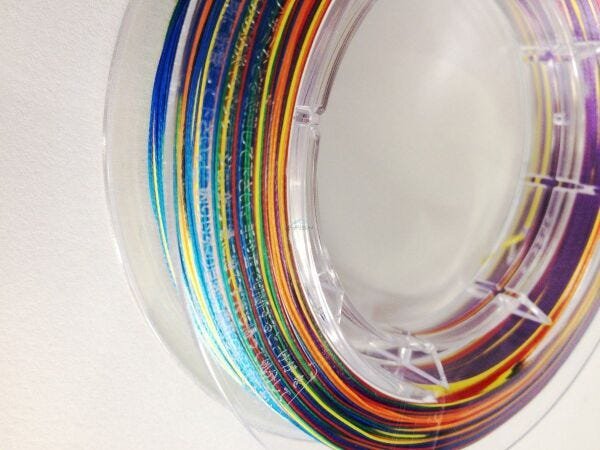 Linha Multifilamento Victoria 8X Multicolor 300m - 0.34MM 44LBS - 4