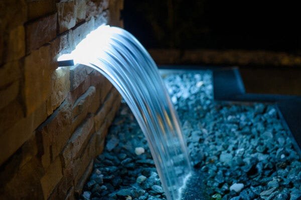 Cascata De Embutir Com Iluminação De Led 80Cm - 1